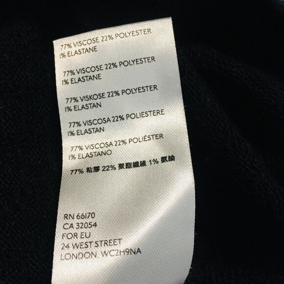 FREE PEOPLE Black Knit Puff Short Sleeve Turtleneck Medium (Fits Like a Small) - Picture 7 of 7